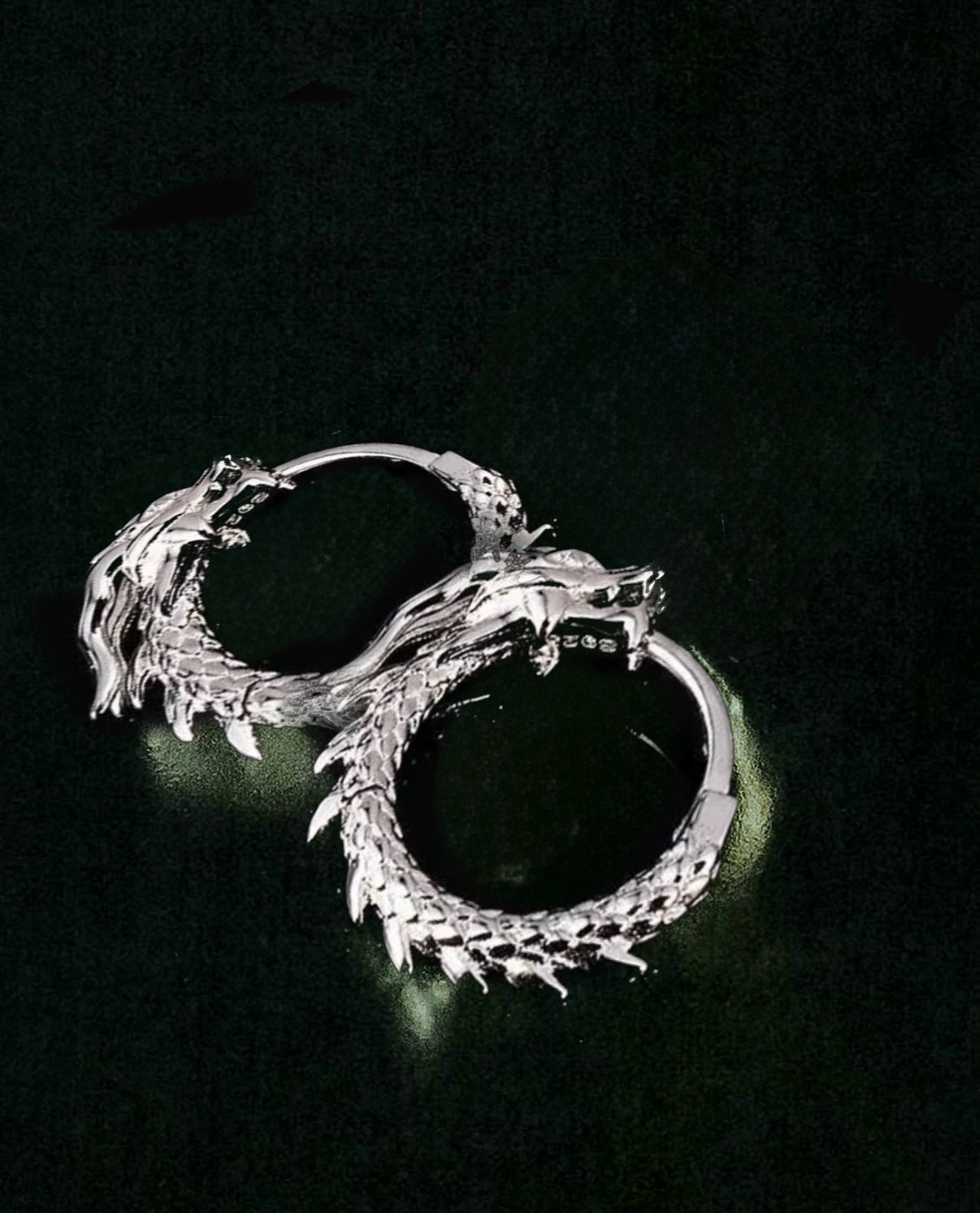 DRAGON 925 STERLING SILVER EARRINGS