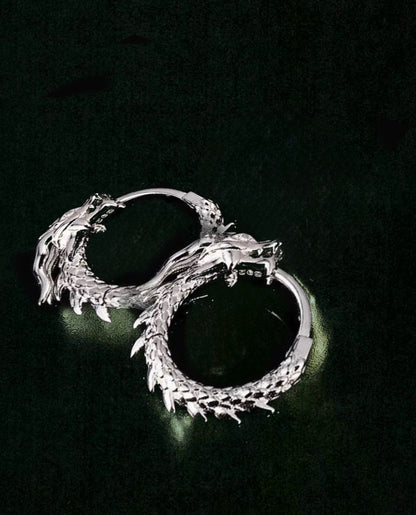 DRAGON 925 STERLING SILVER EARRINGS